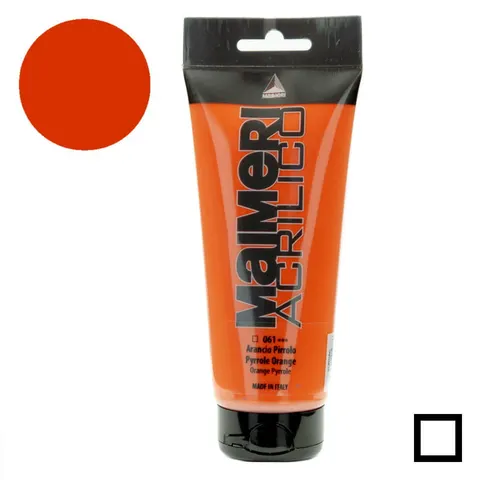 Farba akrylowa Maimeri Acrilico 200 ml - 061 Pyrrole orange