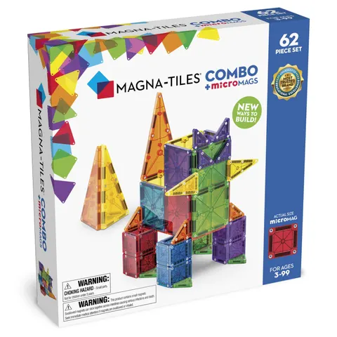 Klocki Magnetyczne COMBO microMAGS 62 el. MAGNA-TILES