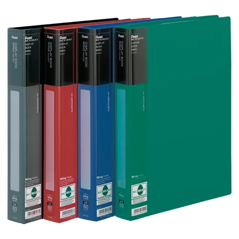 Album ofertowy PENTEL A4 Wing - 60 kieszeni - niebieski