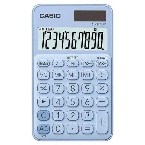 KALKULATOR CASIO SL-310UC-LB-S NIEBIESKI PASTELOWY