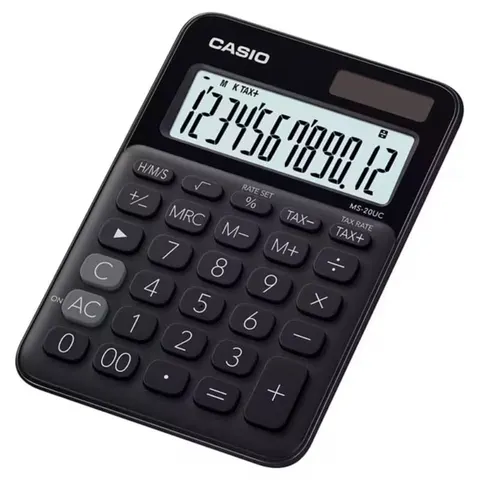Kalkulator biurkowy CASIO MS-20UC - czarny