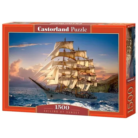Puzzle CASTORLAND 1500 - Sailing At Sunset