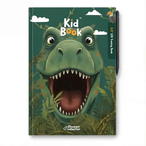 Tablet Graficzny z kartami pracy do rysowania Dino 3 lata+ KidBook Kidinex