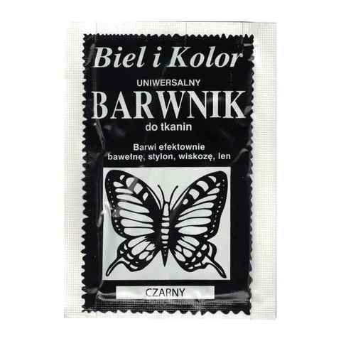 Barwnik do tkanin BIEL I KOLOR - czarny