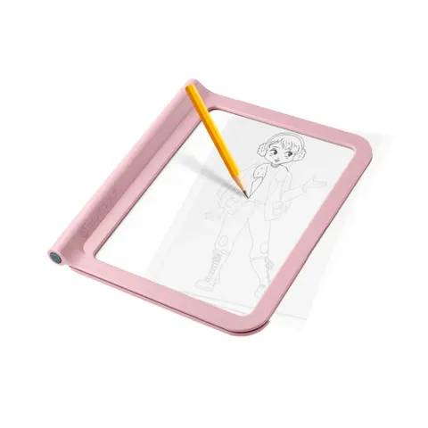 Podświetlany tablet rysunkowy różowy 5 lat+ KIDYWOLF KIDYDRAW-PRO-PI