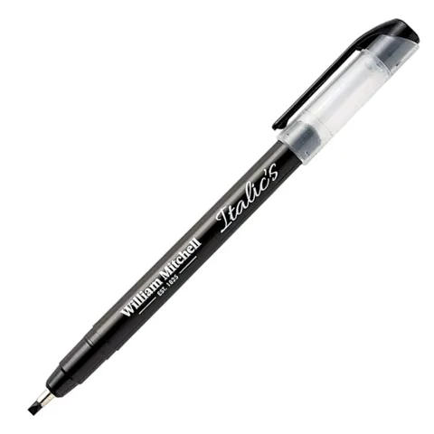Pisak do kaligrafii WILLIAM MITCHELL Italic Marker Pen 3,0 mm - czarny