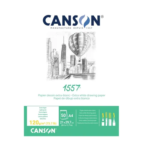 Blok szkicowy A4 CANSON 1557 - 120 g/m² - 50 ark.