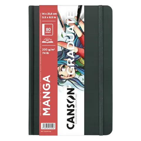 Blok rysunkowy A5 CANSON Graduate Manga - 200 g/m² - 40 ark.