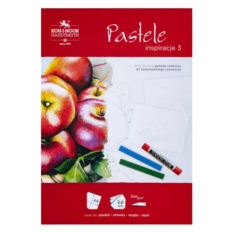 Blok do pasteli A4 KOH-I-NOOR Inspiracje 3 - 220 g/m² - 20 ark.
