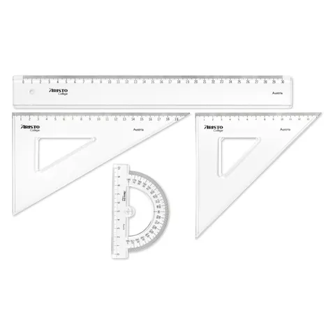 Zestaw geometryczny ARISTO College Geo - 4 elementy - 30 cm