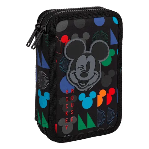 Piórnik szkolny dwukomorowy z wyposażeniem CoolPack Jumper 2 - DISNEY Mickey Mouse