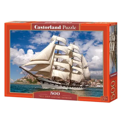 Puzzle CASTORLAND 500 - Tall Ship Leaving Harbour