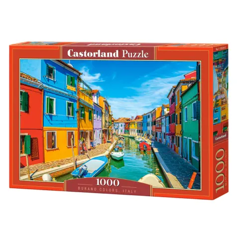 Puzzle CASTORLAND 1000 - Burano Colors, Italy