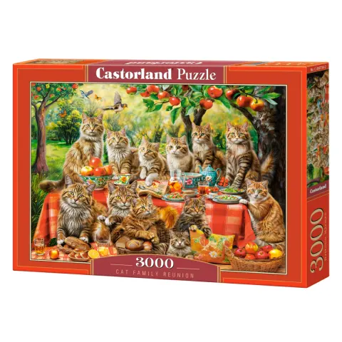 Puzzle CASTORLAND 3000 - Cat Family Reunion