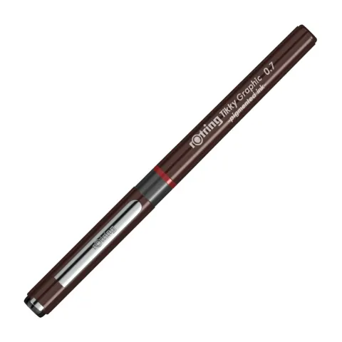 Cienkopis kreślarski ROTRING Tikky Graphic - 0,7 mm - czarny