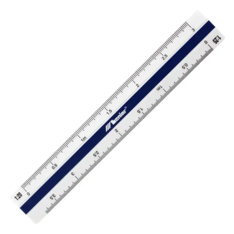 Skalówka płaska plastikowa LENIAR - 15 cm