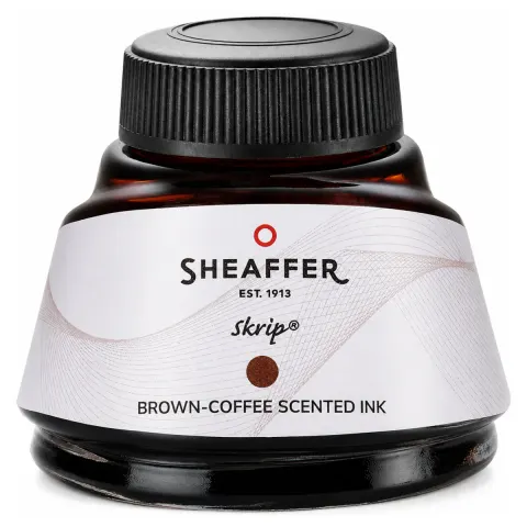 Atrament do pióra wiecznego SHEAFFER Skrip - brązowy o zapachu kawy - 50 ml