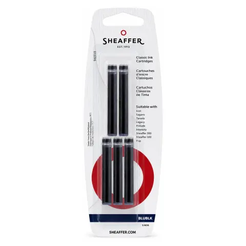 Naboje atramentowe SHEAFFER - niebiesko-czarny - 5 szt.