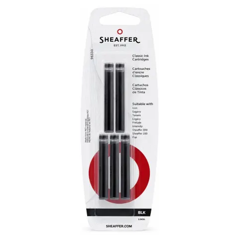 Naboje atramentowe SHEAFFER - czarny - 5 szt.