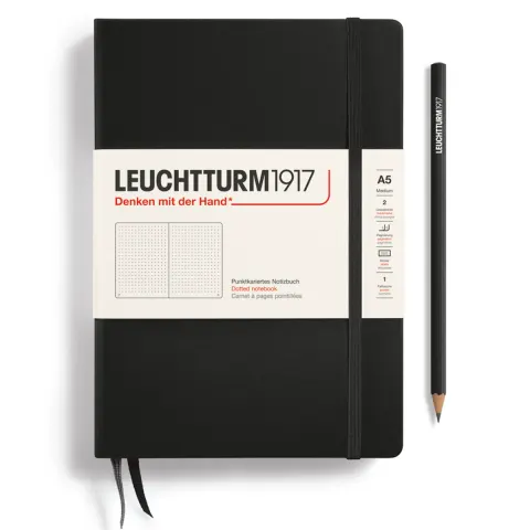 Notatnik w kropki A5 LEUCHTTURM1917 Classic Medium – czarny