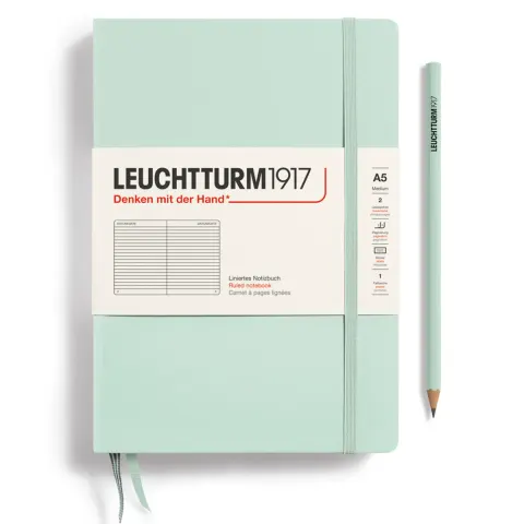 Notatnik w linię A5 LEUCHTTURM1917 Classic Medium – Mint Green