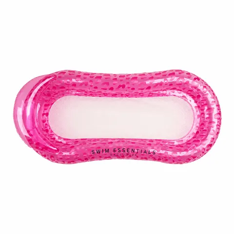 Materac do pływania z siateczką Neon Leopard The Swim Essentials