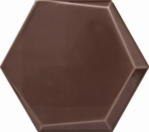Płytki hexagonalne Decus Cuna Chocolate Brillo 17x15