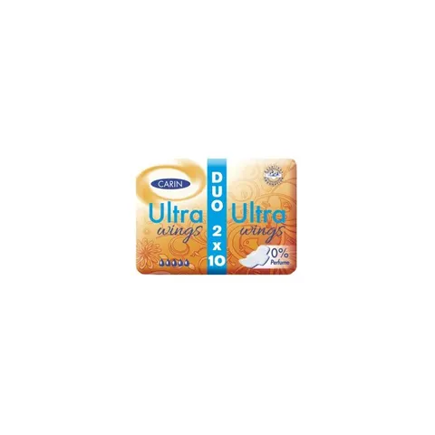 CARIN Podpaski higieniczne ULTRA WINGS DUO, 2x10 szt