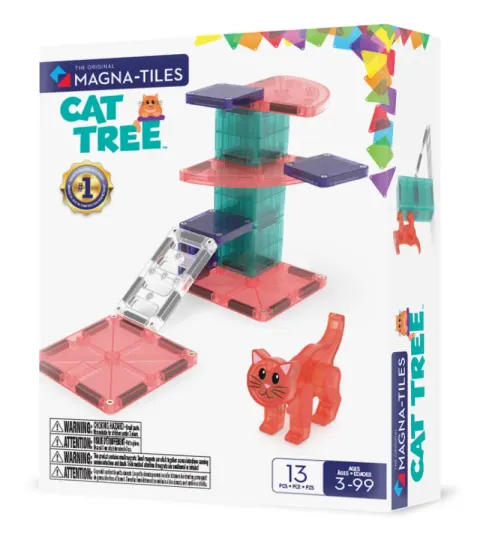 Klocki Magnetyczne Cat Tree 13 el. MAGNA-TILES