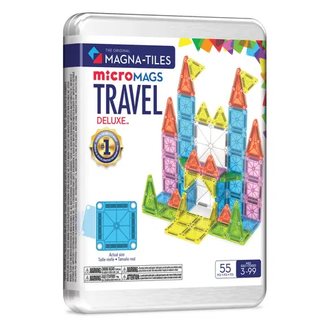 Klocki Magnetyczne Travel microMAGS XL 55 el. MAGNA-TILES