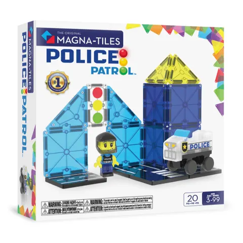 Magna Tiles klocki magnetyczne Police Patrol