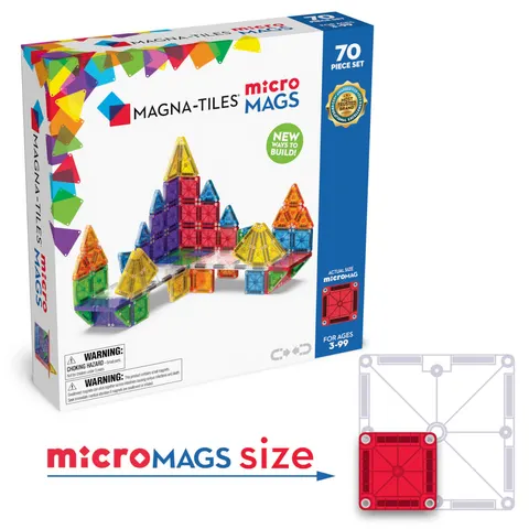 Klocki Magnetyczne microMAGS 70 el. MAGNA-TILES