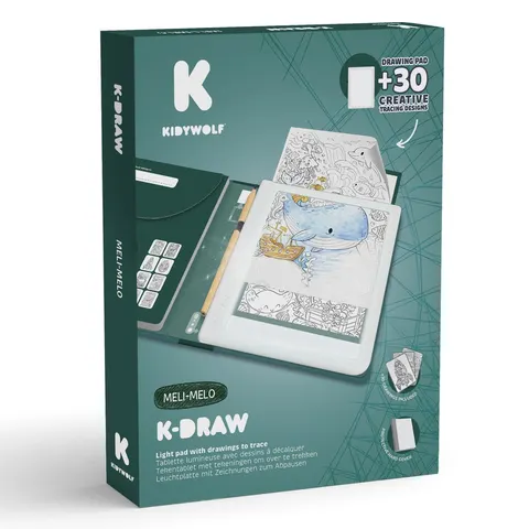 K-DRAW-Pad tablet rysunkowy podświetlany Meli-Melo 10+ Kidywolf