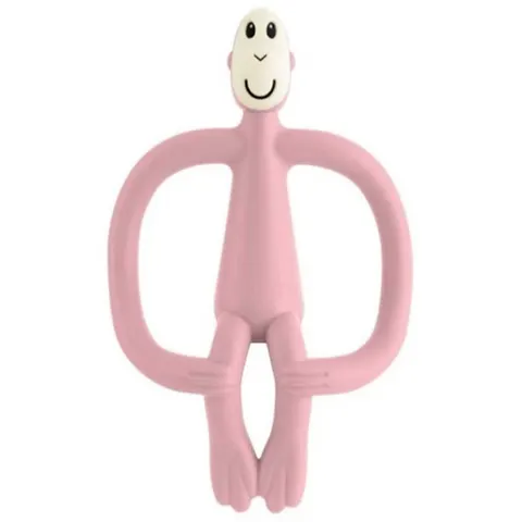 Gryzak kojący ze szczoteczką Małpka pastelowy Matchstick Monkey