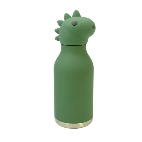 Butelka termiczna ze słomką Bestie Dinozaur 460 ml Asobu