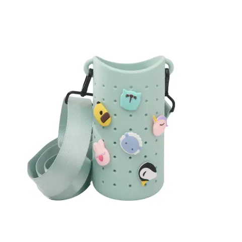 Etui na butelkę z paskiem Bestie Sling zielone Asobu