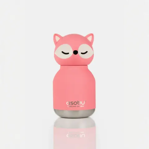 Butelka termiczna Mini Bestie Różowy Lis 200 ml Asobu
