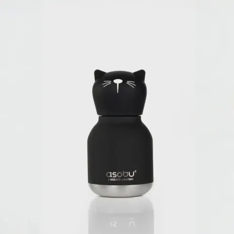 Butelka termiczna Mini Bestie Czarny Kot 200 ml Asobu