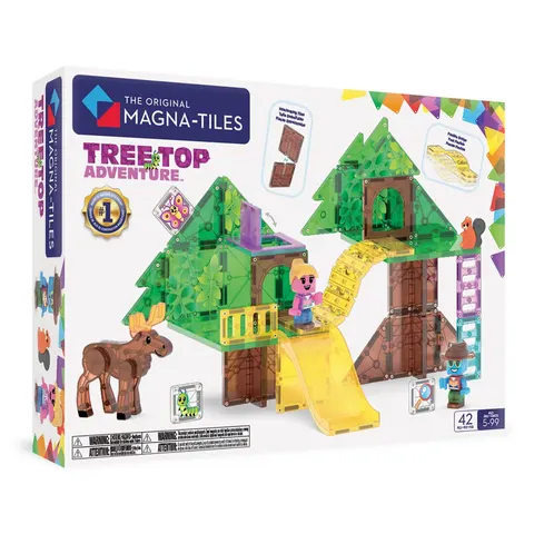 Klocki Magnetyczne Tree Top Adventure 42 el. MAGNA-TILES