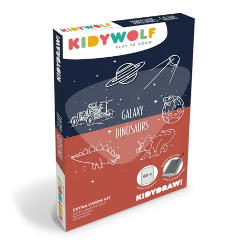 Wkłady uzupełniające do Kidydraw MINI Dinosaurus i Galaxy Kidywolf