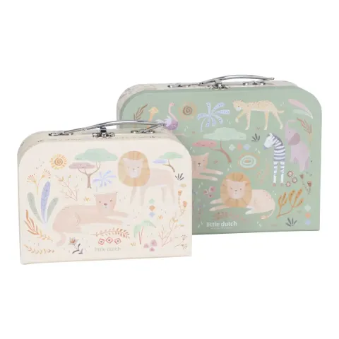 Zestaw 2 walizeczek Safari Friends FSC Little Dutch