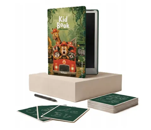 Tablet Graficzny z kartami pracy do rysowania KidBook Little Vehicles Kidinex