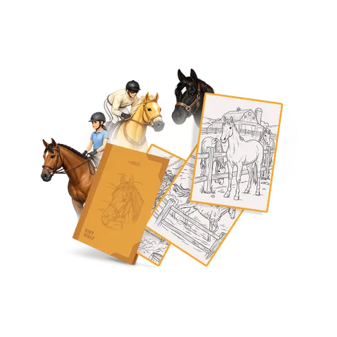 Wkłady uzupełniające do K-DRAW-PAD 8+ Horses Kidywolf
