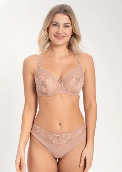 Samanta - Biustonosz Juno A143 capuccino miękki Beżowy 65H