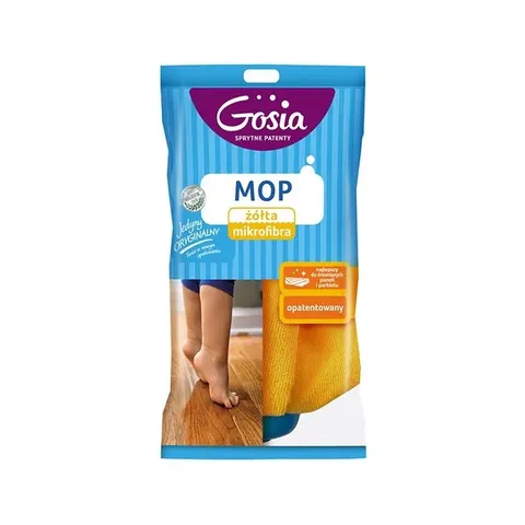 GOSIA Mop żółta mikrofibra, 1 szt zapas