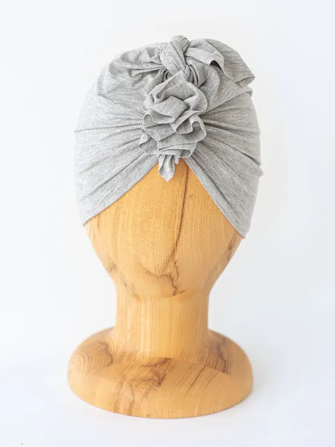 Turban BAMBOO light MELANGE GREY