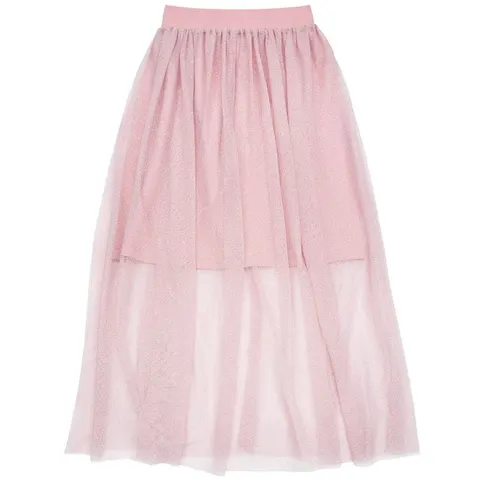 Spódnica MIST brudny róż ze srebrną nitką (mama&córka) -50%