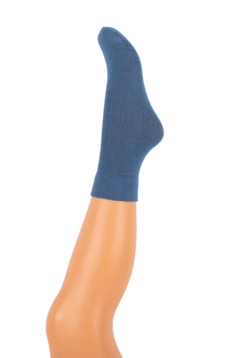Skarpetki DOLLY w prążek JEANS