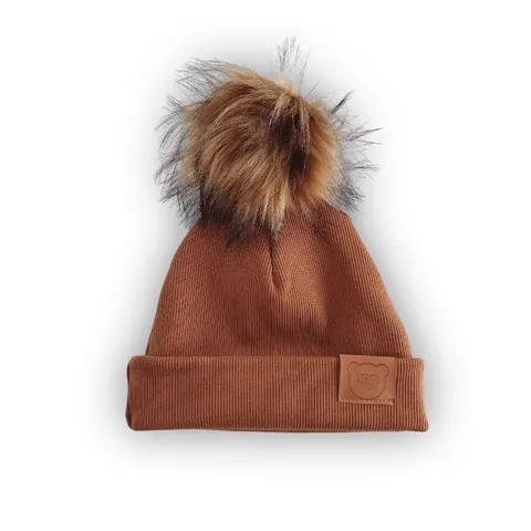 Czapka KARMEL z pomponem Premium -50%