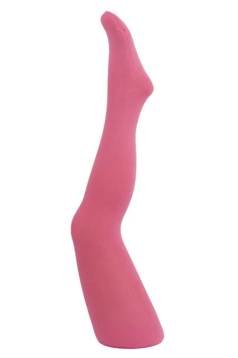 Rajstopki PUCHATKI / AGATKA w prążek PINK
